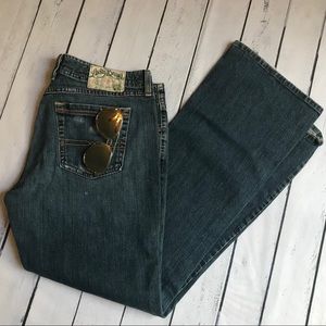 Lucky Brand Mid Rise Flare Med Wash Jeans
